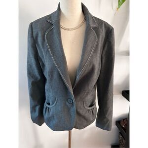 White House black market, gray blazer size 8